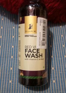 Pilgrim Red Wine Facewash With Vitamin C &amp; Aloe || Help In Fights Ageing, Deep Cleanses , Nourishes