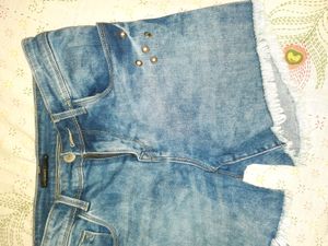 JEALOUS 21 BLUE DENIM HOT PANT