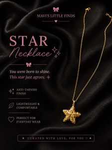 AntiTarnish - Star Necklace & Matching earrings
