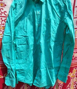Stylish Teal Long Sleeve Shirt