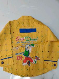 Boys Yellow &amp; Blue Shirt and Pants Set