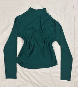 Teal Ruched Top