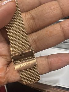 Fossil Rose Gold Mesh Watch