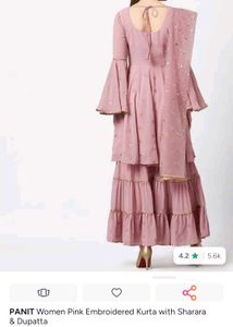Panit Brand Beautiful Pink Kurta Set with Dupatta