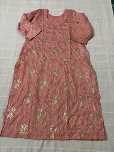 Kurta Set with Sequins &amp; Embroidery