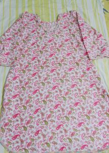 Elegant Pink Paisley Kurta Set with Dupatta