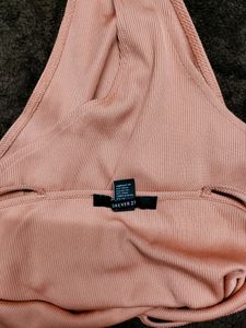 Peach Bodysuit From Forever 21