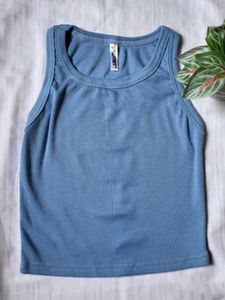 3 Ribbed Cream Tank Top