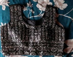 Designer Embellished Black Blouse