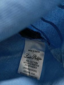 louis Philippe Men's Blue Polo T-Shirt