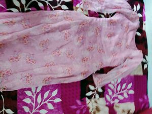 Chic Pink Floral Kurta Set