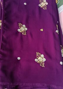 Beautiful Purple Saree