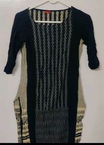 W Brand Black Kurta