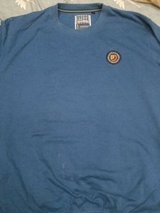 Men's Blue Crew Neck T-Shirt