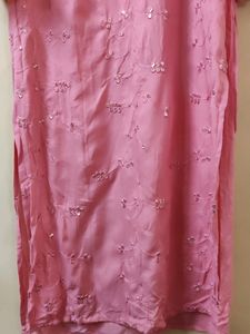Pink Party Wear Suit With Jutti