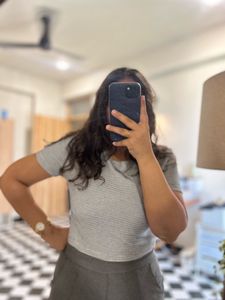 Striped Cropped T-Shirt