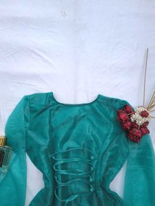 Organza Corset back kurti🫧