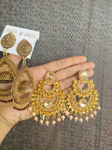 Traditional Jhumka Earrings (pack of 2)
