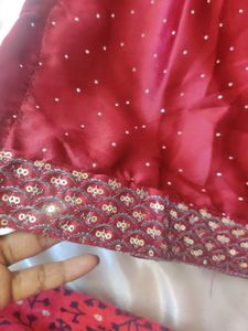Maroon Sequined Kurta