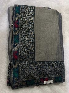 Elegant Olive Green Saree