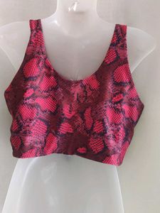 ZAFUL Trendy Snake Print Cropped Top