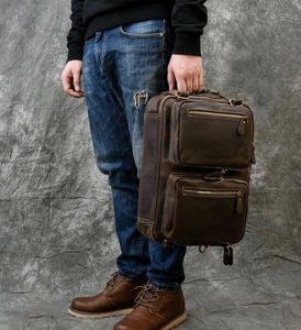 Genuine Leather Multi-Pocket Bag 4 in 1
