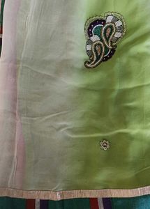 Embroidered chiffon Blend saree