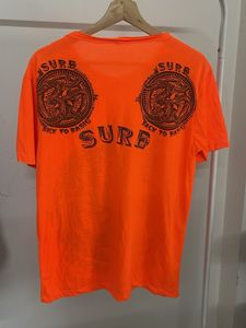 Vibrant Orange Graphic T-Shirt