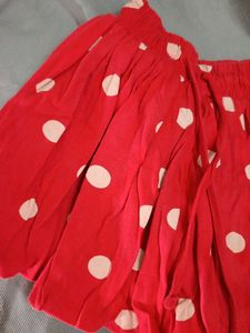 Red Polka Dot bubble skirt