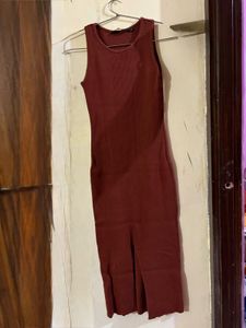 Ribbed Knit Midi Dress