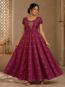 Beautiful Embroidered Ethnic Gown