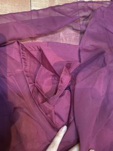 Pintresty burgundy short gown