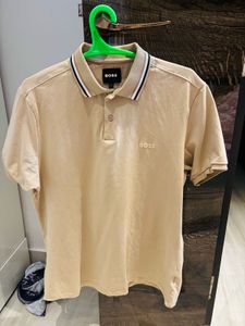 BOSS Beige Polo Shirt