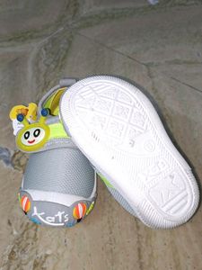 Baby Shoes Unisex Grey Color Cute