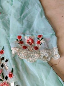 🌸 Beautiful Mint Green Ghagra Choli Set 🌸