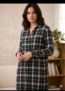 combo - tie dye cord set and flaid shirt dress