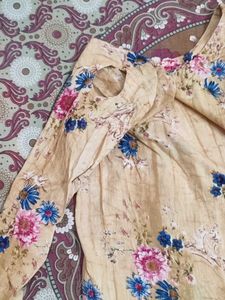 Floral Print Kurta &amp; Bottom Set