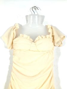Cream Bodycon Dress(Women’s)