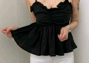 Black PEPLUM top