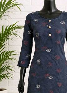 Stylish Blue Printed Kurta