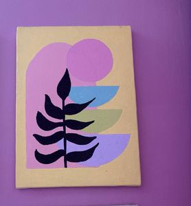 Abstract Botanical Canvas Art