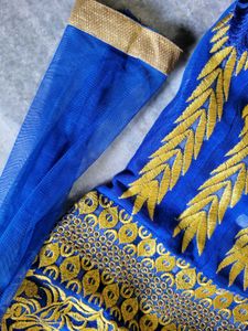 Royal Blue Anarkali Suit Set