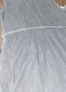 Denim onepiece with Zip Front