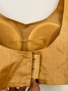 Golden Silk Blend Women Blouse