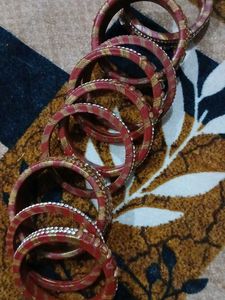 Sparkling Bridal Bangles Set