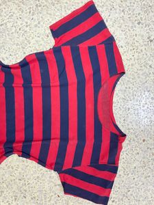 Classic Red &amp; Blue Striped T-Shirt