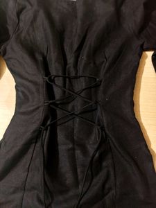 Elegant Black Corset Kurti