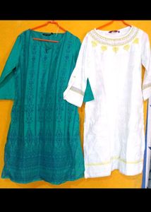 Gold Plated Necklace &amp; KurtiesSet