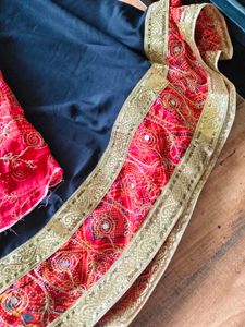 Elegant Red and Black chaniya Choli Set