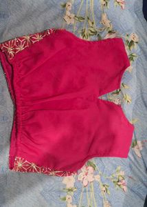 Fashion Dream Girls Pink Georgette Embroidered 3-P
